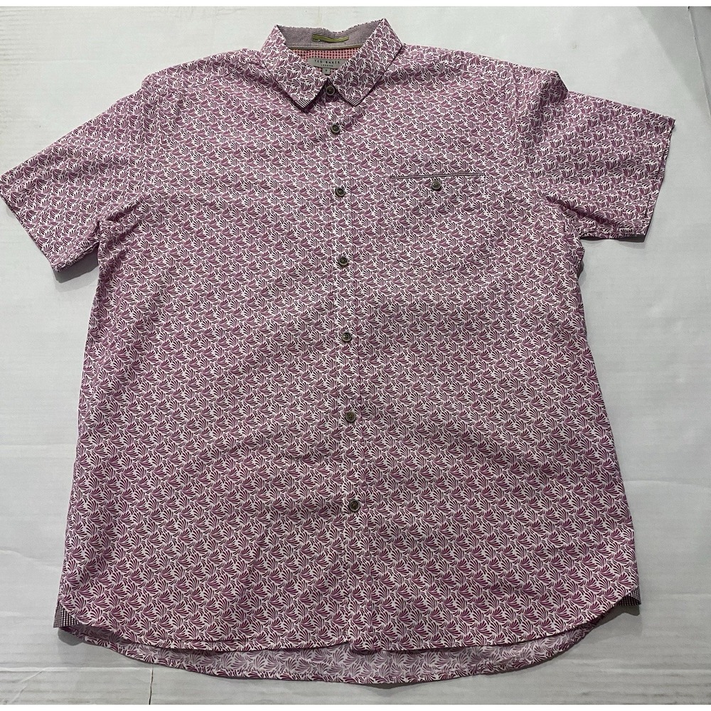 Ted Baker London Mens Short Sleeve Button Down Shirt. Size 5